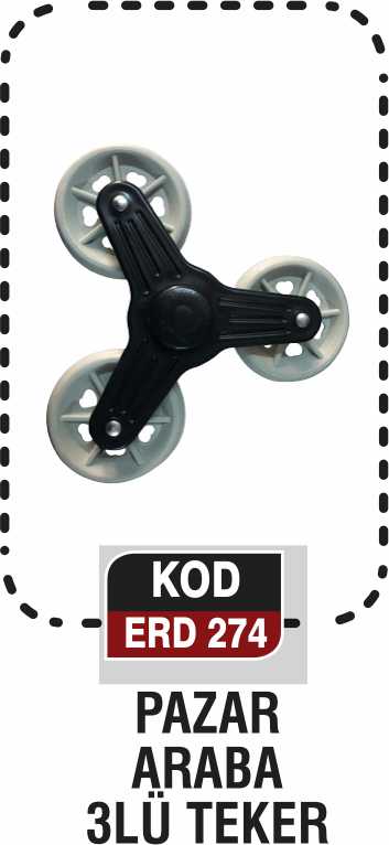 PAZAR ARABA 3LÜ TEKER ERD 274